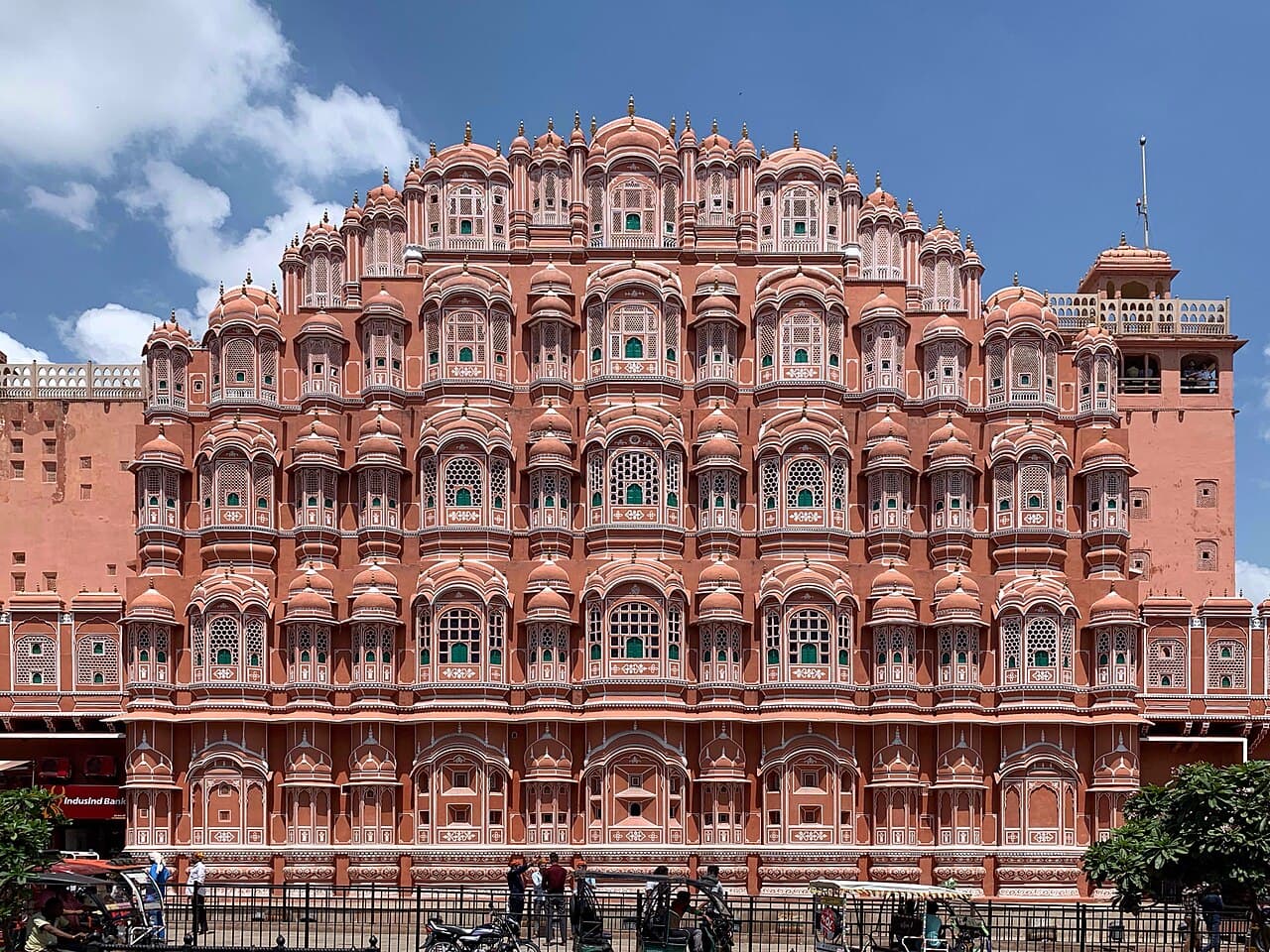 La façade du Hawa Mahal, à Jaipur