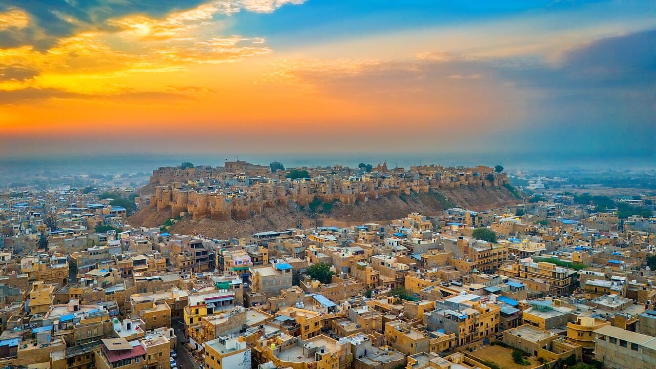 La citadelle et la ville de Jaisalmer