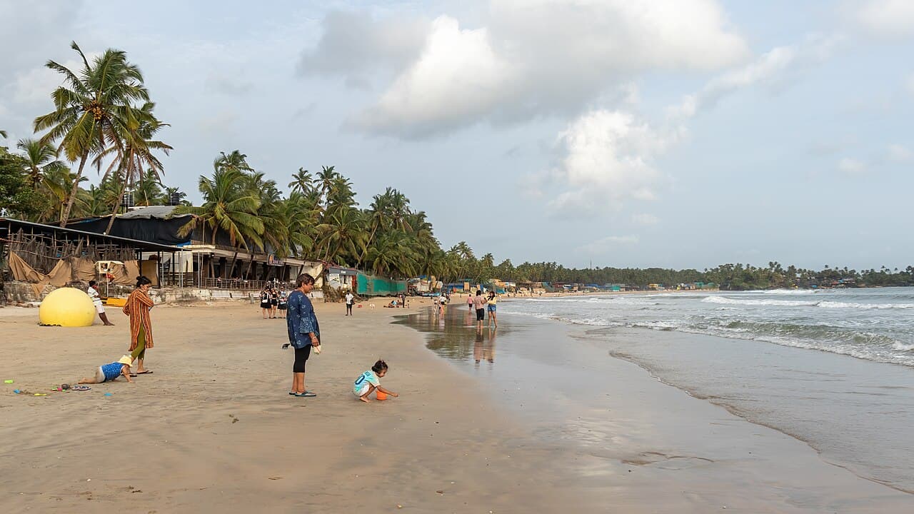La plage de Palolem, dans le sud de Goa